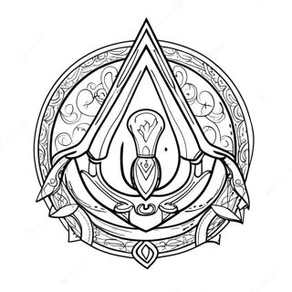 Assassin S Creed Logo Coloring Page 36263-30252