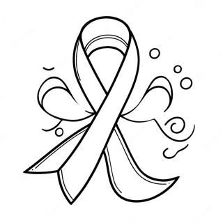 Cancer Ribbon Outline Coloring Page 36273-30244