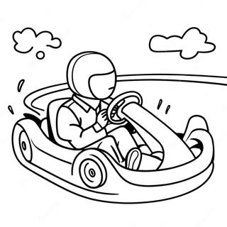 Go Kart Coloring Pages