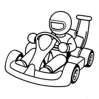 Go Kart Racing Scene Coloring Page 36283-30255