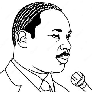 Martin Luther King Jr Inspiring Speech Coloring Page 36294-30270