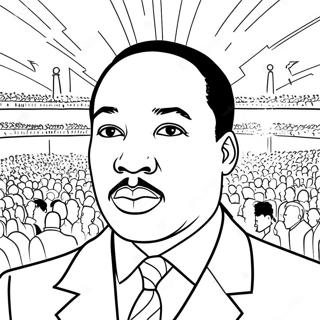 Martin Luther King Jr Inspiring Speech Coloring Page 36294-30271