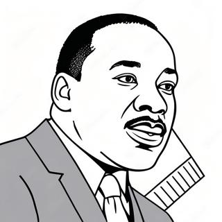 Martin Luther King Jr Inspiring Speech Coloring Page 36294-30272