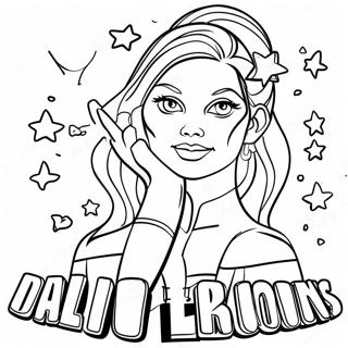 Cool Dallas Cowboys Cheerleader Coloring Page 36304-30278