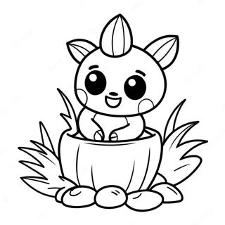 Cute Cartoon Succulent Coloring Page 3630-2950