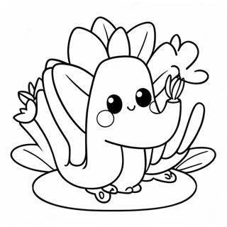 Cute Cartoon Succulent Coloring Page 3630-2952