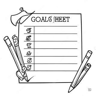 Motivational Goal Sheet Coloring Page 36314-30282