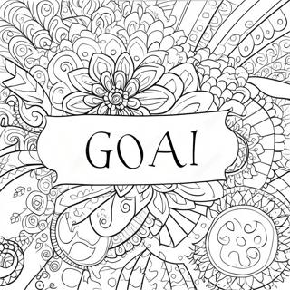 Motivational Goal Sheet Coloring Page 36314-30283