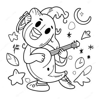 Joyful Psalm Coloring Page 36324-30293