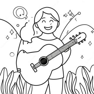 Joyful Psalm Coloring Page 36324-30295