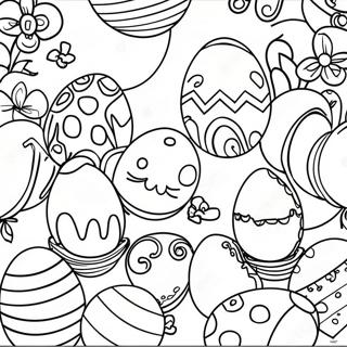 Easter Eggs Coloring Page 36343-30307