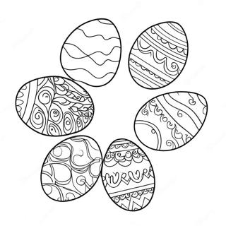 Easter Eggs Coloring Page 36343-30308