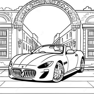 Maserati Sports Car Coloring Page 36354-30319