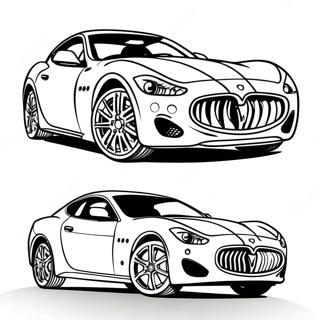 Maserati Sports Car Coloring Page 36354-30320