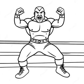 Exciting Wwe Wrestler Jumping Coloring Page 36364-30337