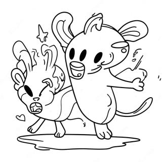 Kiff Characters In Action Coloring Page 36395-30342