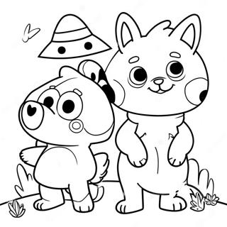 Poli And Friends Adventure Coloring Page 36405-30349