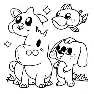 Poli And Friends Adventure Coloring Page 36405-30351