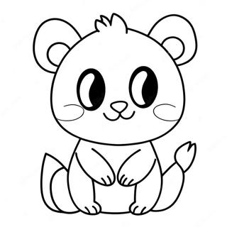 Colorful Felt Animals Coloring Page 3640-2959