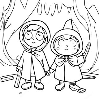 Wirt And Greg Adventuring Coloring Page 36415-30355