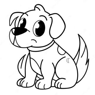 Scary Cartoon Dog Coloring Page 36424-30358