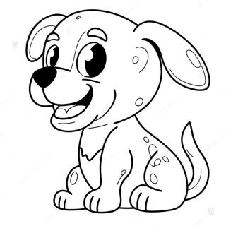 Scary Cartoon Dog Coloring Page 36424-30359