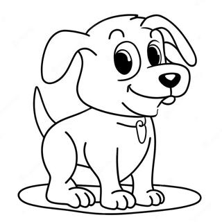 Scary Cartoon Dog Coloring Page 36424-30360