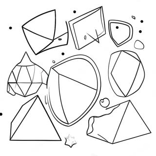 3d Shapes Coloring Page 36454-30386