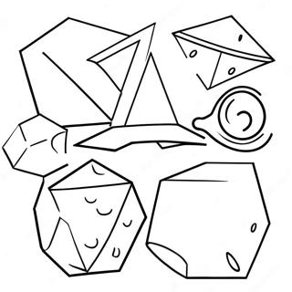 3d Shapes Coloring Page 36454-30387