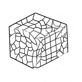 Colorful 3d Cube Coloring Page 36455-30405