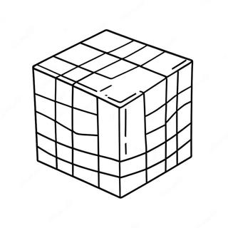 Colorful 3d Cube Coloring Page 36455-30407