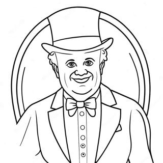 P T Barnum In Colorful Costume Coloring Page 36465-30402