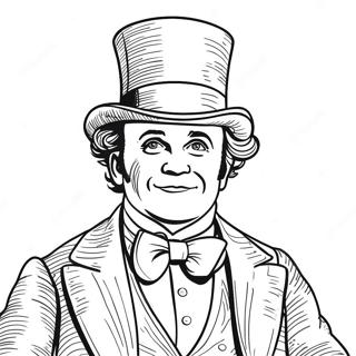 P T Barnum In Colorful Costume Coloring Page 36465-30404