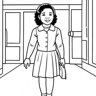 Ruby Bridges Coloring Pages