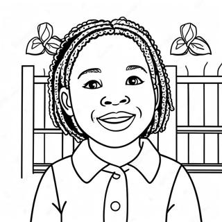 Ruby Bridges Inspirational Coloring Page 36484-30394