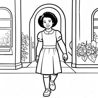 Ruby Bridges Courageous Moment Coloring Page 36485-30398