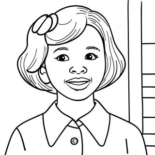 Ruby Bridges Courageous Moment Coloring Page 36485-30399