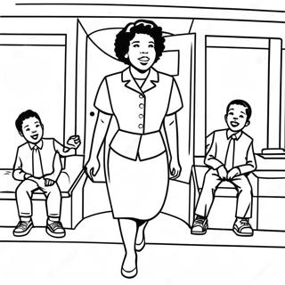 Ruby Bridges Courageous Moment Coloring Page 36485-30400