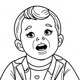 Cry Baby Coloring Page 3649-2962