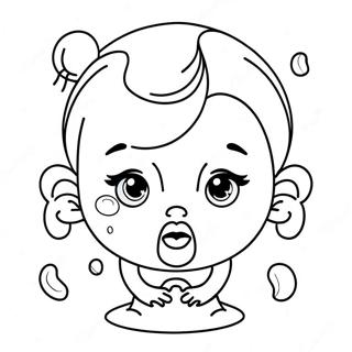 Cute Cry Baby With Tears Coloring Page 3650-2966