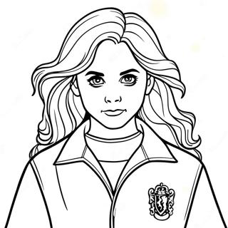 Hermione Granger Coloring Page 36534-30454