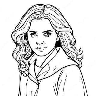 Hermione Granger Coloring Page 36534-30455