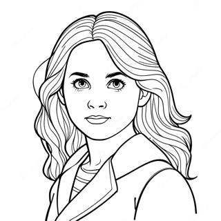 Hermione Granger Coloring Page 36534-30456