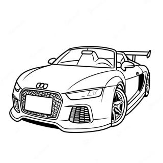 Audi Sports Car Racing Coloring Page 36545-30461