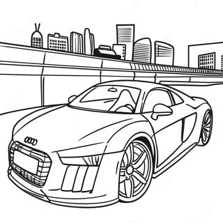 Audi Sports Car Racing Coloring Page 36545-30463