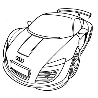 Audi Sports Car Racing Coloring Page 36545-30464