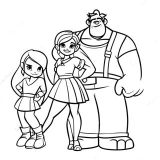 Ralph Breaks The Internet Coloring Page 36584-30486