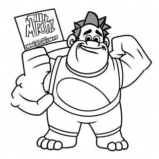 Ralph Breaks The Internet Coloring Page 36584-30487