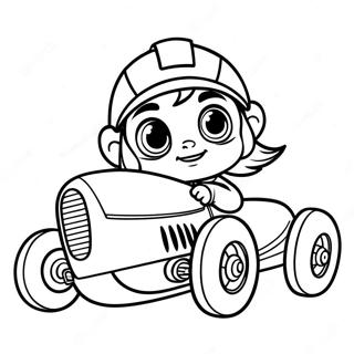 Vanellope Von Schweetz Racing Coloring Page 36585-30493