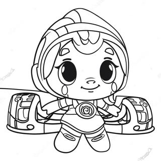 Vanellope Von Schweetz Racing Coloring Page 36585-30496